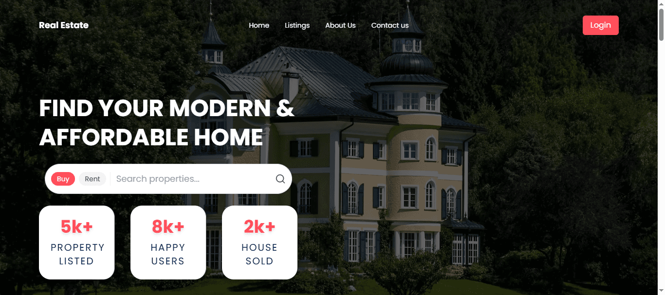 Real Estate Management Website